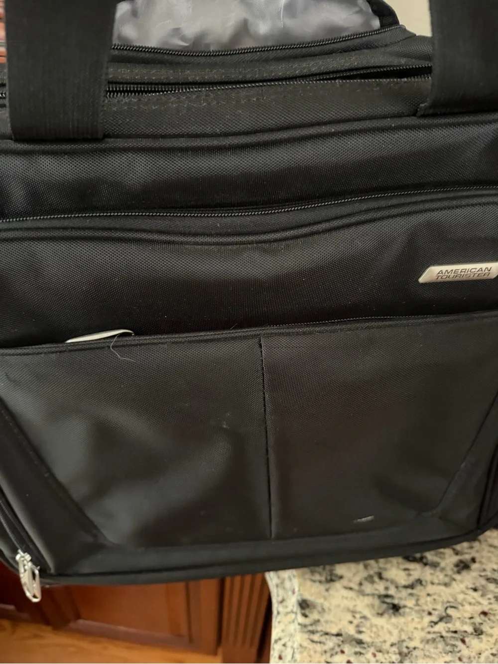American Tourister Black Laptop Rolling Briefcase